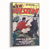 Vintage Magazine Cover Art – New Western Retro Print