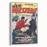 Vintage Magazine Cover Art – New Western Retro Print