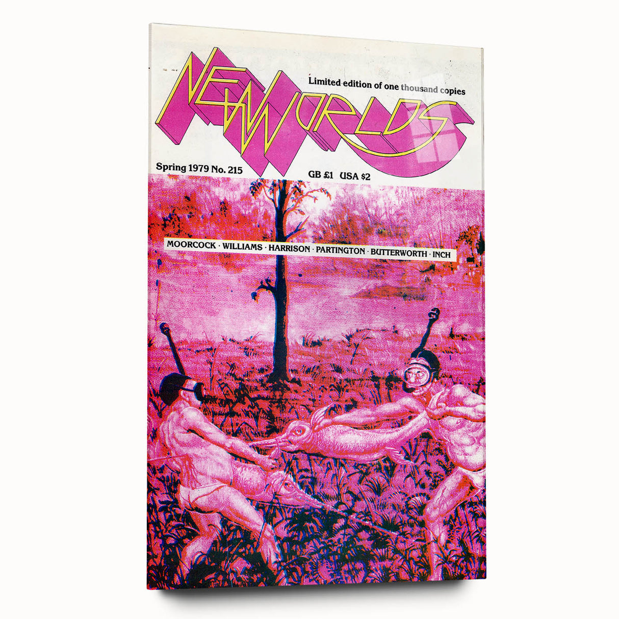 Vintage Magazine Cover Art – New Worlds Retro Print