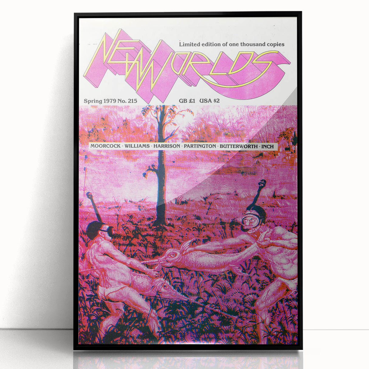 Vintage Magazine Cover Art – New Worlds Retro Print