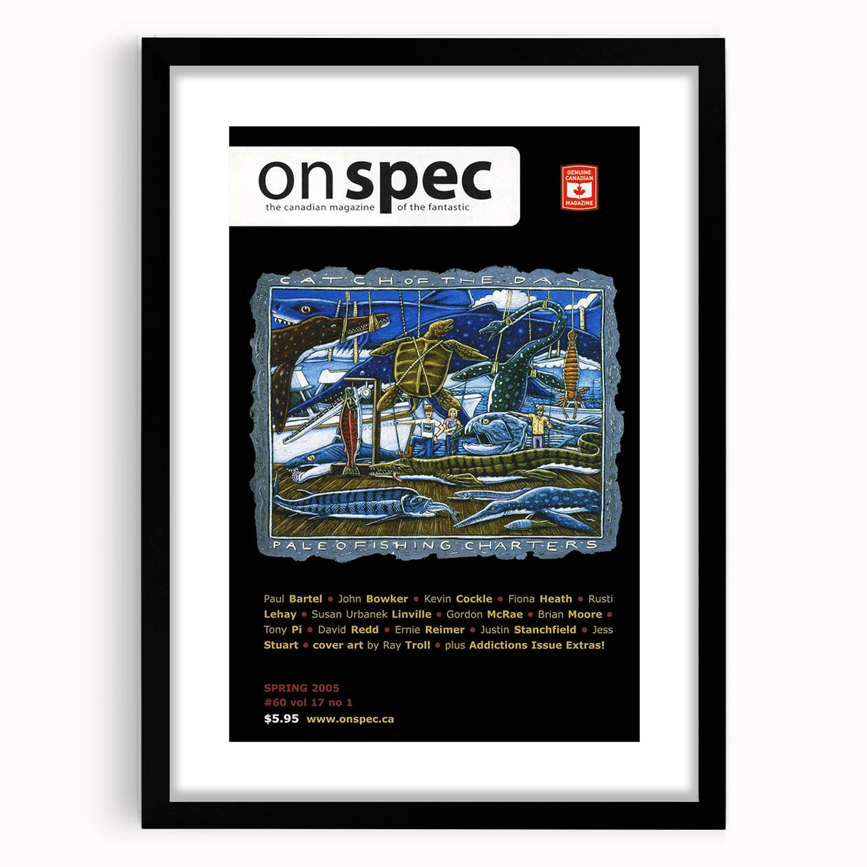 Vintage Magazine Cover Art - Classic Retro Fishing Charter Print