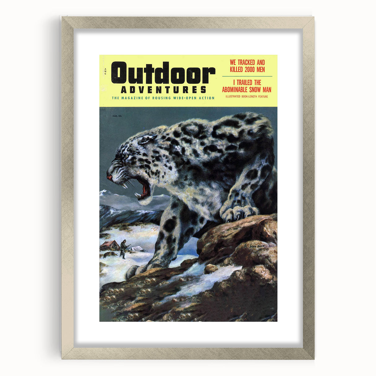 Vintage Magazine Cover Art - Retro Outdoor Adventure Magazine Print