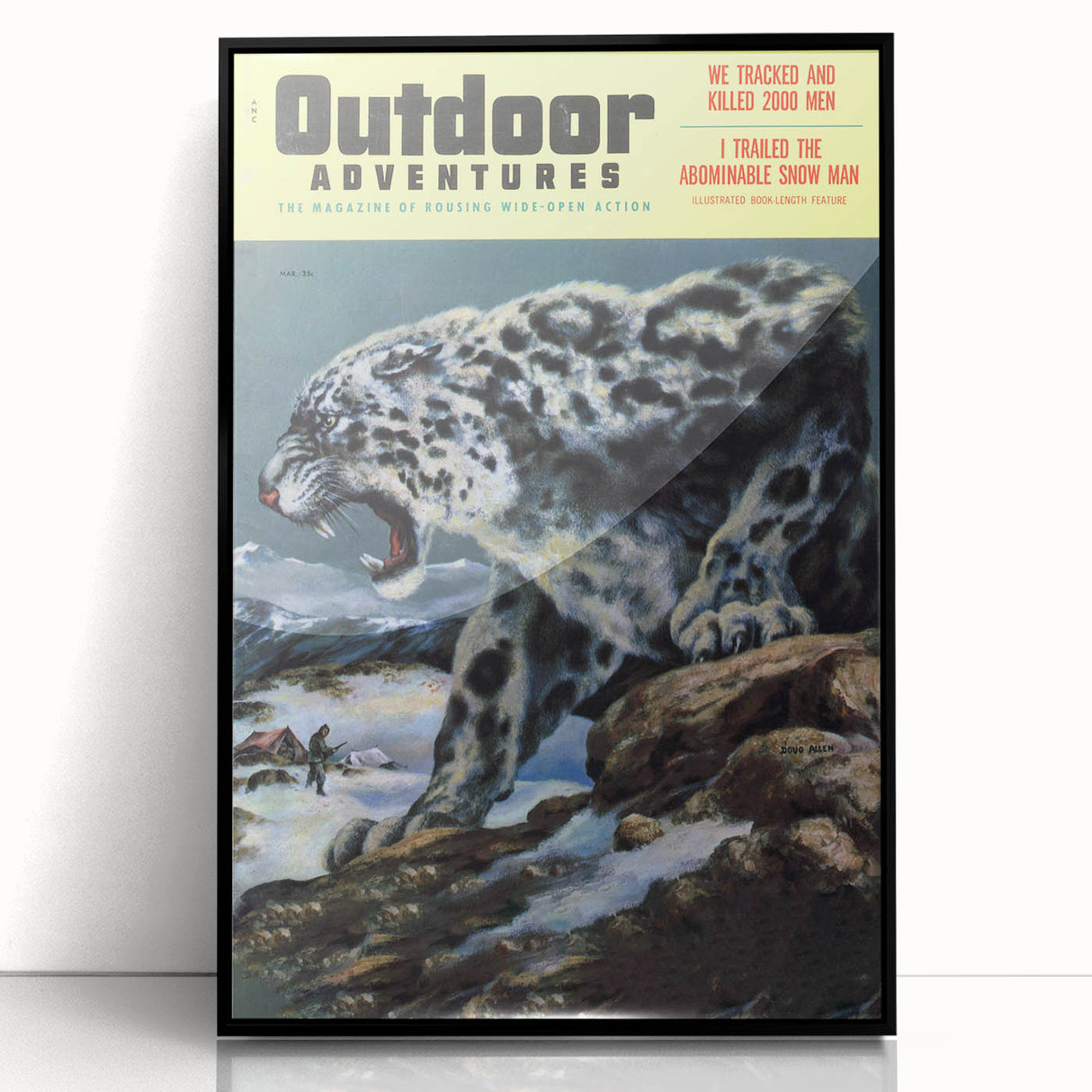 Vintage Magazine Cover Art - Retro Outdoor Adventure Magazine Print