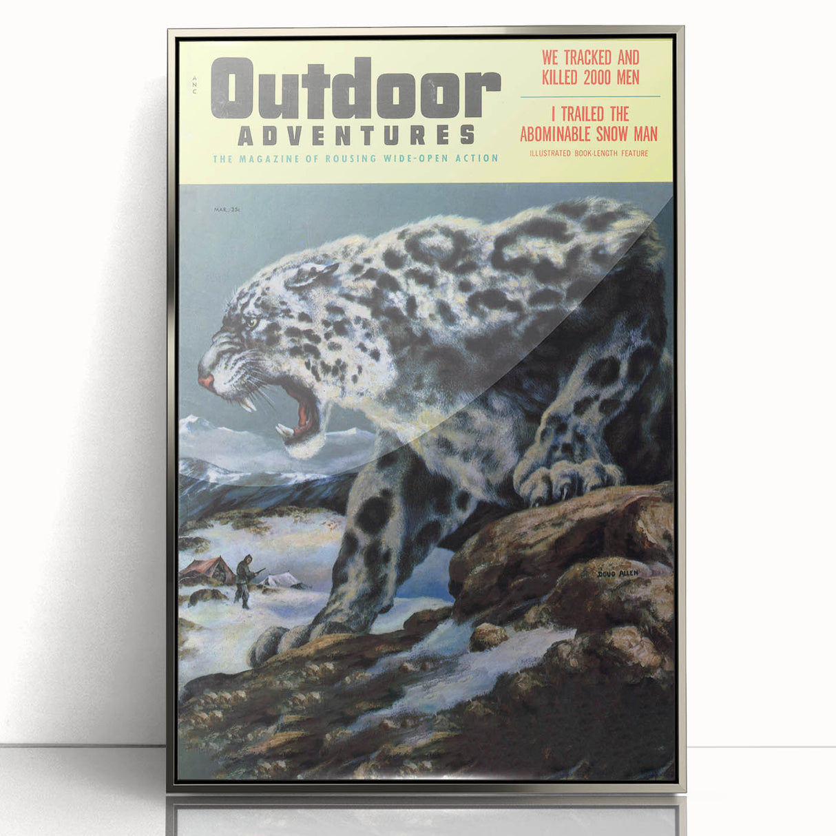 Vintage Magazine Cover Art - Retro Outdoor Adventure Magazine Print