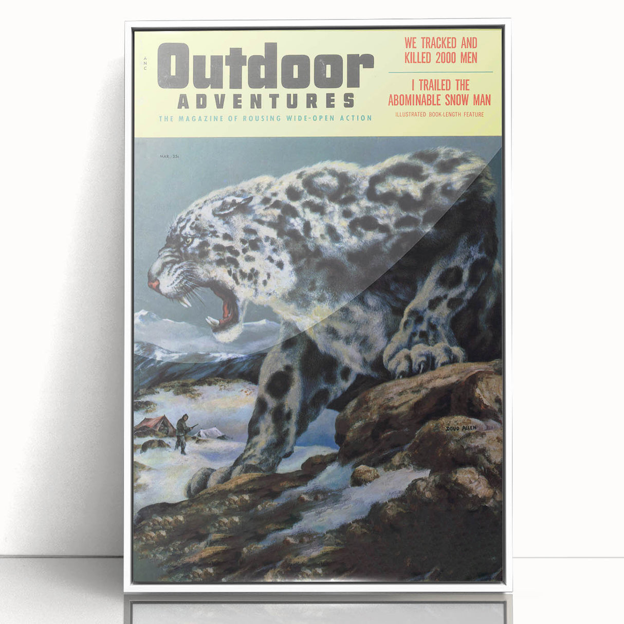 Vintage Magazine Cover Art - Retro Outdoor Adventure Magazine Print