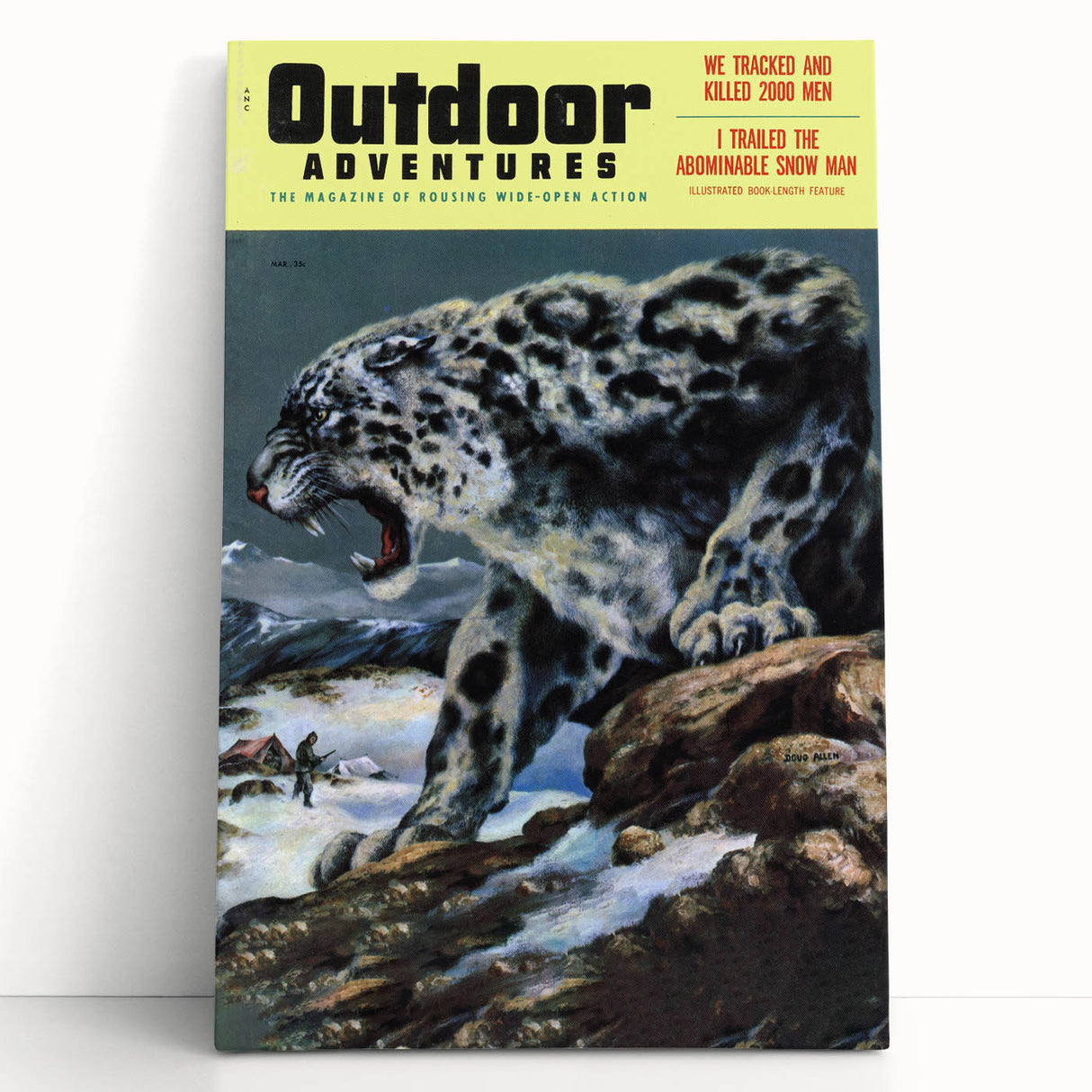 Vintage Magazine Cover Art - Retro Outdoor Adventure Magazine Print