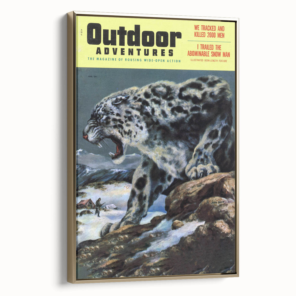 Vintage Magazine Cover Art - Retro Outdoor Adventure Magazine Print