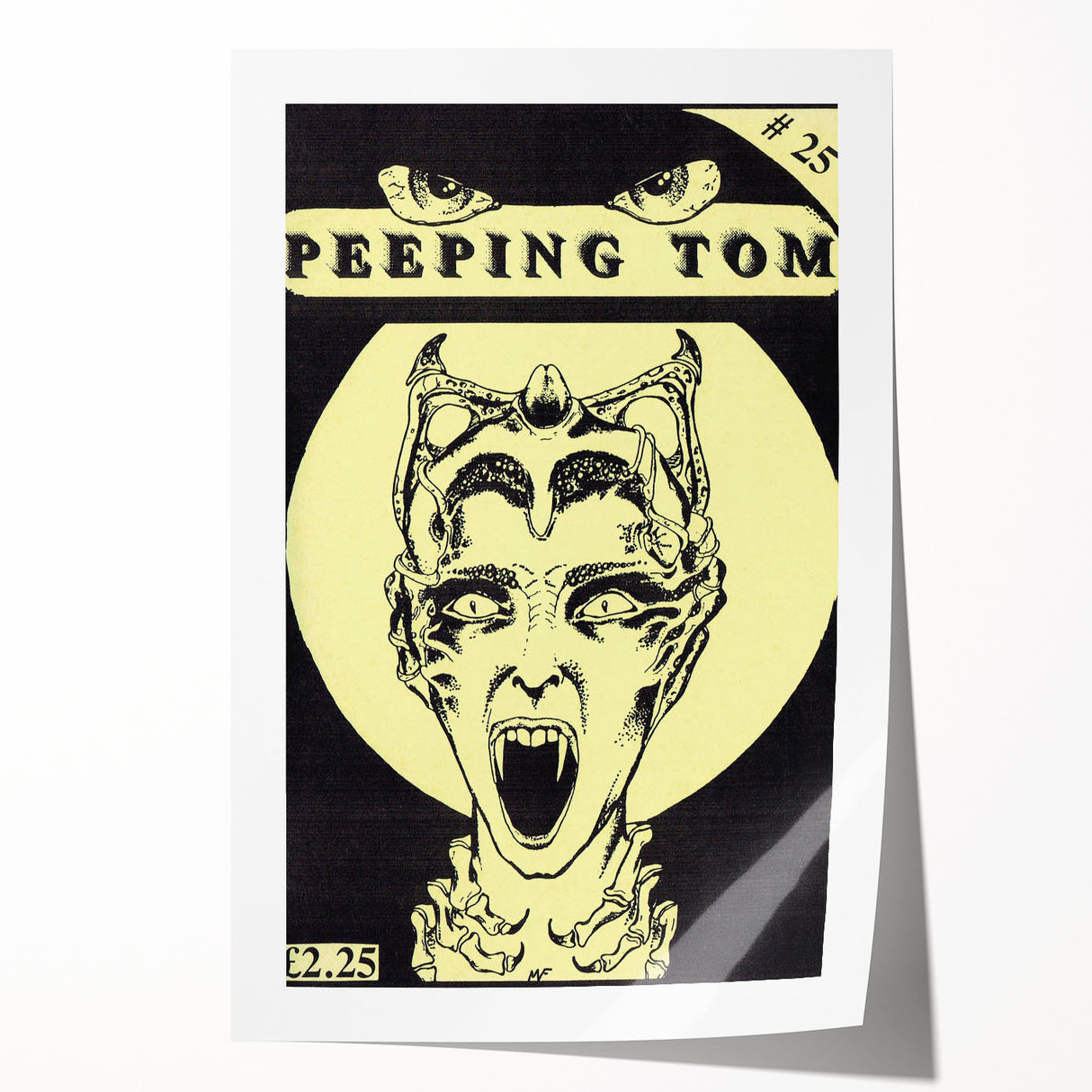 Vintage Magazine Cover Art - Retro Horror Comic Magazine Print