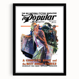 Vintage Magazine Cover Art - Retro Fiction Magazine Print