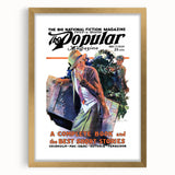Vintage Magazine Cover Art - Retro Fiction Magazine Print