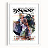 Vintage Magazine Cover Art - Retro Fiction Magazine Print