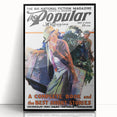 Vintage Magazine Cover Art - Retro Fiction Magazine Print