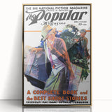 Vintage Magazine Cover Art - Retro Fiction Magazine Print