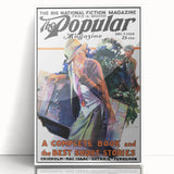 Vintage Magazine Cover Art - Retro Fiction Magazine Print