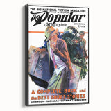 Vintage Magazine Cover Art - Retro Fiction Magazine Print