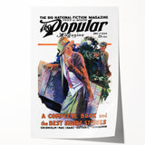 Vintage Magazine Cover Art - Retro Fiction Magazine Print