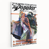 Vintage Magazine Cover Art - Retro Fiction Magazine Print