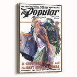 Vintage Magazine Cover Art - Retro Fiction Magazine Print