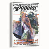 Vintage Magazine Cover Art - Retro Fiction Magazine Print