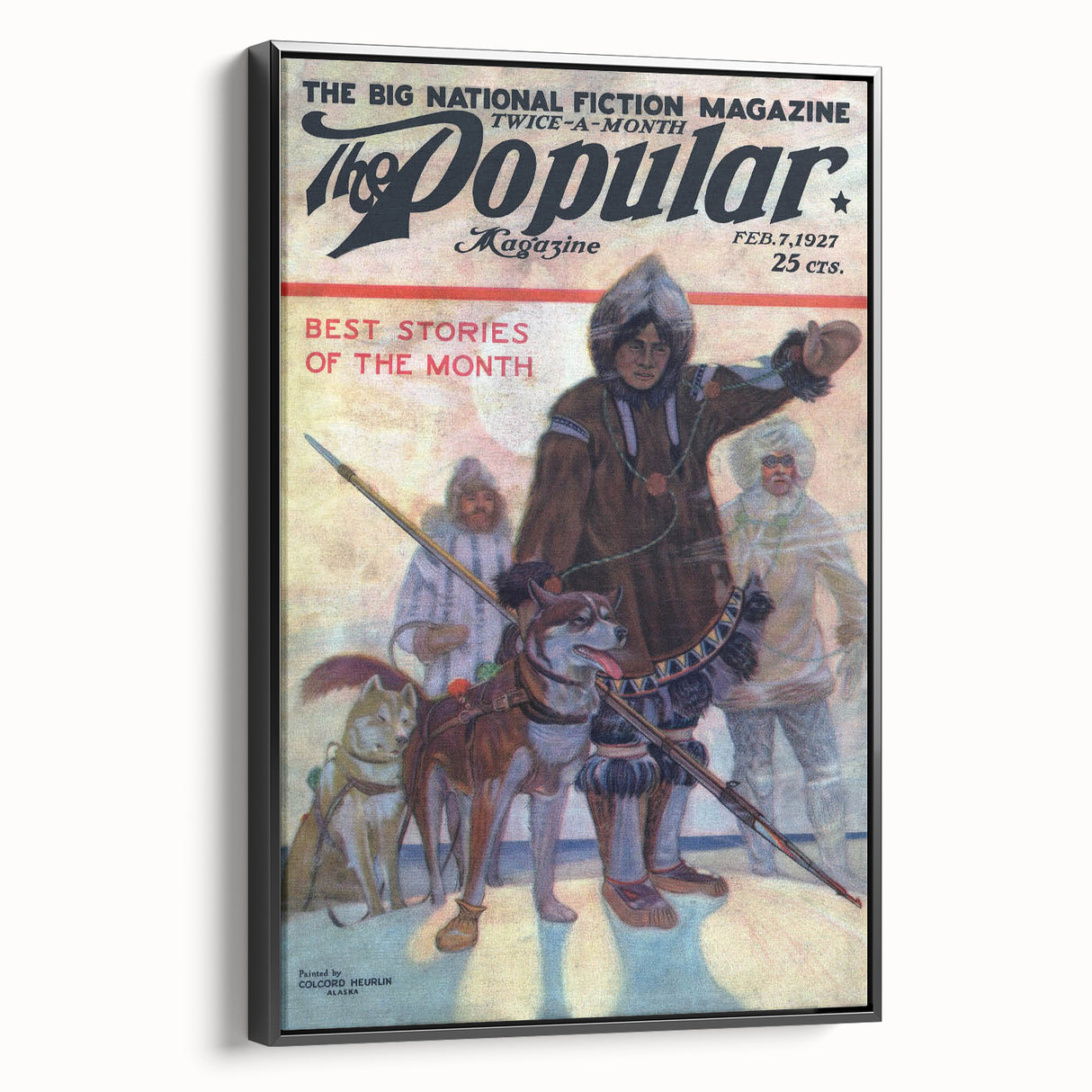 Vintage Magazine Cover Art - Retro Arctic Adventure Magazine Print