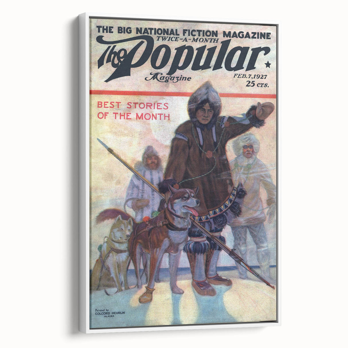 Vintage Magazine Cover Art - Retro Arctic Adventure Magazine Print