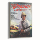 Vintage Magazine Cover Art - Retro Adventure Magazine Print