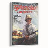 Vintage Magazine Cover Art - Retro Adventure Magazine Print