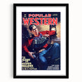 Vintage Magazine Cover Art - Retro Western Adventure Print