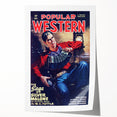 Vintage Magazine Cover Art - Retro Western Adventure Print