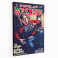Vintage Magazine Cover Art - Retro Western Adventure Print