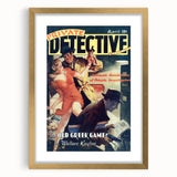 Vintage Magazine Cover Art - Retro Detective Noir Magazine Print