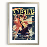 Vintage Magazine Cover Art - Retro Detective Noir Magazine Print