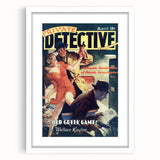 Vintage Magazine Cover Art - Retro Detective Noir Magazine Print
