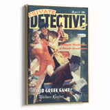 Vintage Magazine Cover Art - Retro Detective Noir Magazine Print