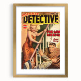 Vintage Magazine Cover Art - Retro Detective Noir Magazine Print