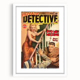 Vintage Magazine Cover Art - Retro Detective Noir Magazine Print