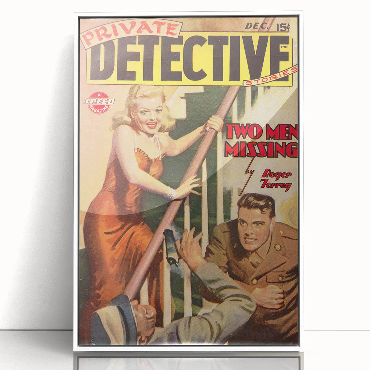 Vintage Magazine Cover Art - Retro Detective Noir Magazine Print