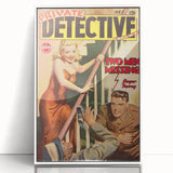 Vintage Magazine Cover Art - Retro Detective Noir Magazine Print