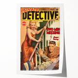 Vintage Magazine Cover Art - Retro Detective Noir Magazine Print