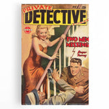 Vintage Magazine Cover Art - Retro Detective Noir Magazine Print