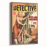 Vintage Magazine Cover Art - Retro Detective Noir Magazine Print
