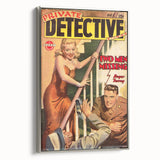Vintage Magazine Cover Art - Retro Detective Noir Magazine Print