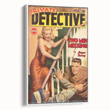 Vintage Magazine Cover Art - Retro Detective Noir Magazine Print