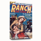 Vintage Magazine Cover Art - Retro Western Romance Magazine Print