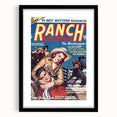 Vintage Magazine Cover Art - Retro Western Romance Magazine Print