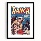 Vintage Magazine Cover Art - Retro Western Romance Magazine Print