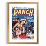 Vintage Magazine Cover Art - Retro Western Romance Magazine Print