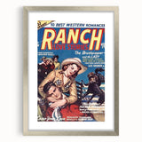 Vintage Magazine Cover Art - Retro Western Romance Magazine Print