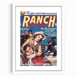 Vintage Magazine Cover Art - Retro Western Romance Magazine Print