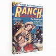 Vintage Magazine Cover Art - Retro Western Romance Magazine Print